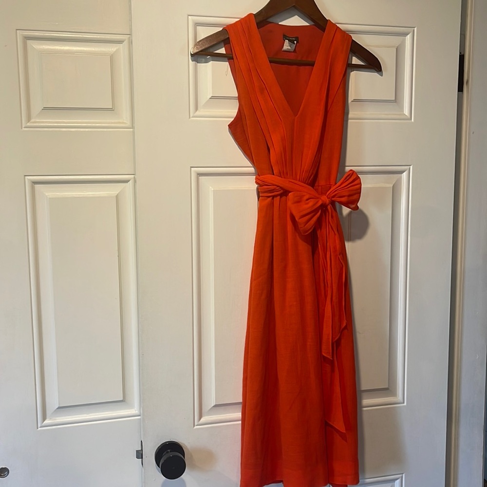 J. Crew tie waist dress